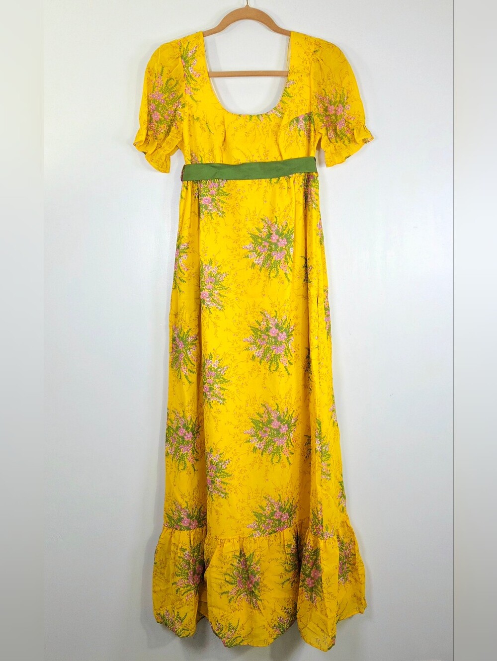 VINTAGE 70's DUTCHESS JR. COTTAGECORE PRAIRIE BOHO MAXI DRESS.